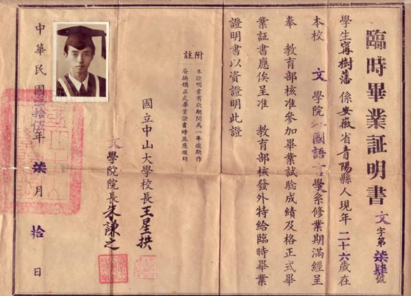 中山学院毕业证